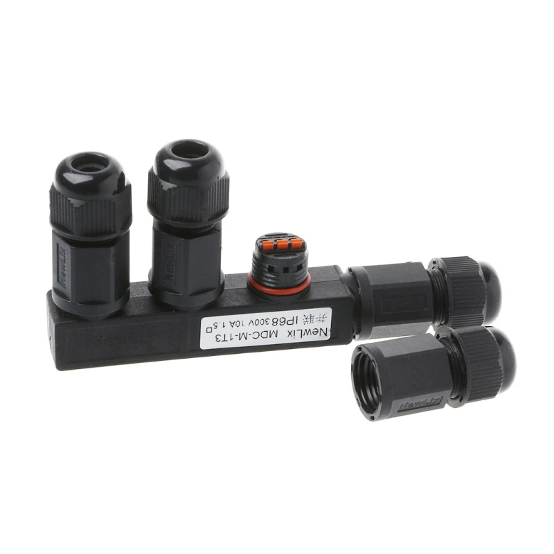 Водонепроницаемый соединитель IP68 2 контактный 3 электрический терминал