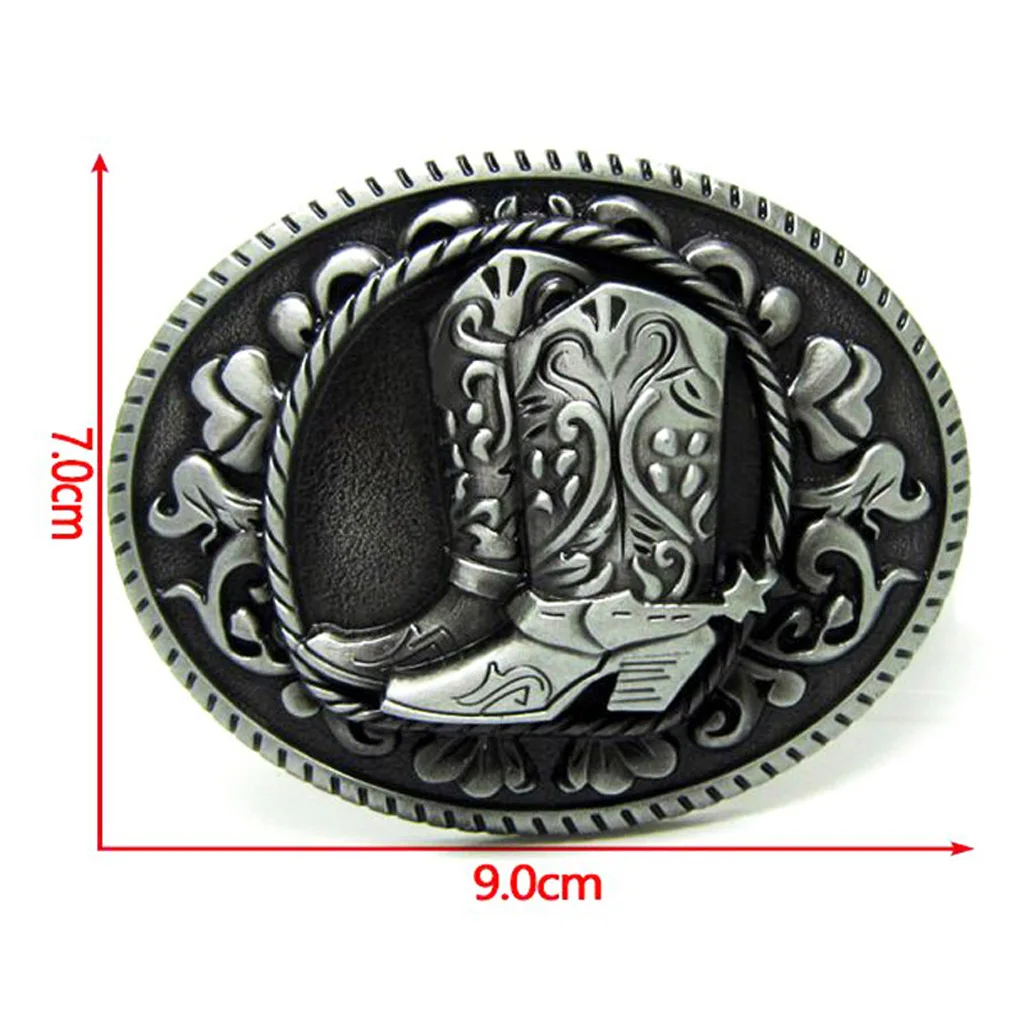 Western Cowboy Guitar Metal Belt Buckle Boots Cool Rock Skull Rodeo Halloween