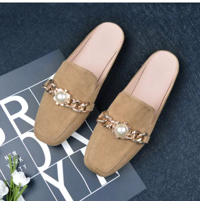 Женские туфли без задника 2018 Новое поступление тапочки с бантом В наличии