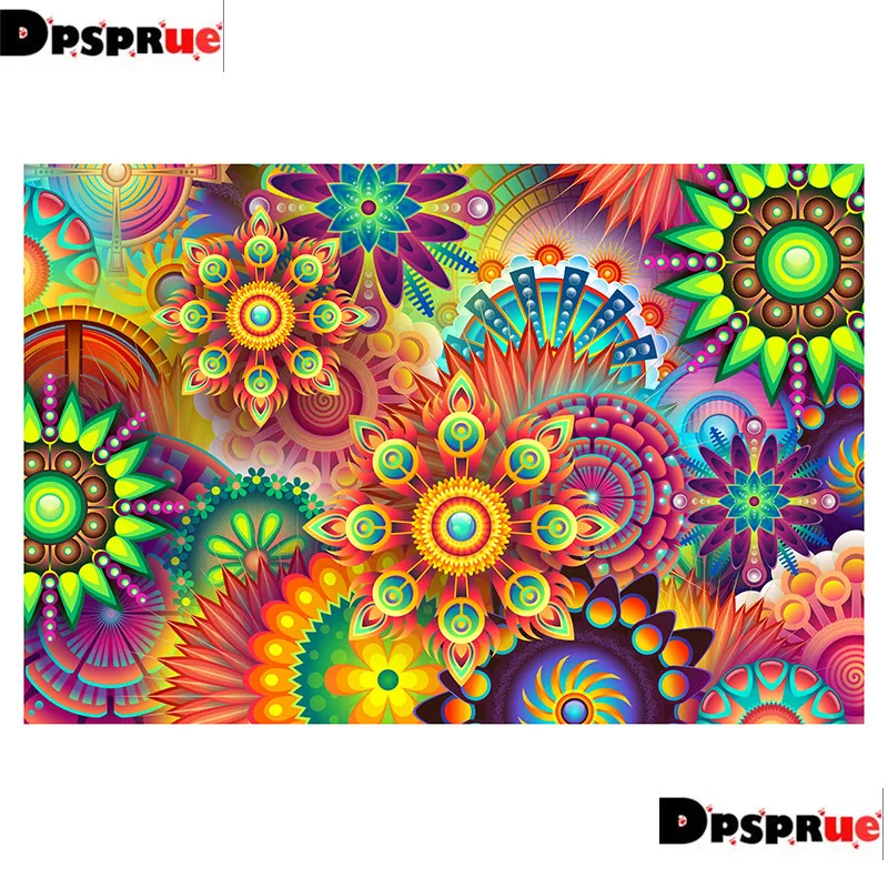 

Dpsprue Full Square/Round 5D Diy Diamond Painting Kit Cross Stitch religion Mandala 3D Embroidery Mosaic Home Decor For Gift