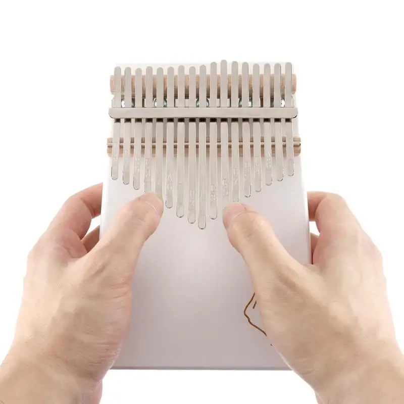 Калимба с 17 клавишами пианино дерево корпус из красного дерева для начинающих