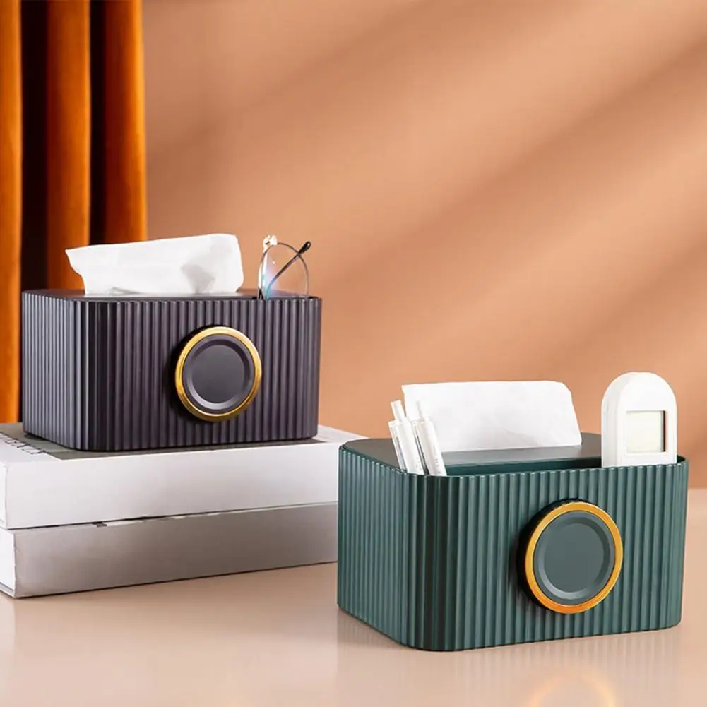 

Modern Style Tissue Box Ornamental Phone Holder Desktop Vintage Dispenser Storage Napkin Paper Holder Box Case Organizer