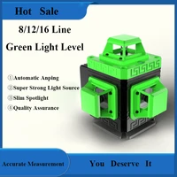 1216 lines 34d laser level self leveling 360 horizontal vertical cross super powerful greenblue laser level construction tool