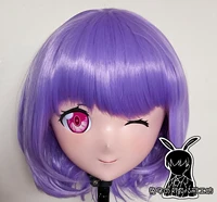 rb7121customize full head quality handmade femalegirl resin japanese anime cartoon character kig cosplay kigurumi mask