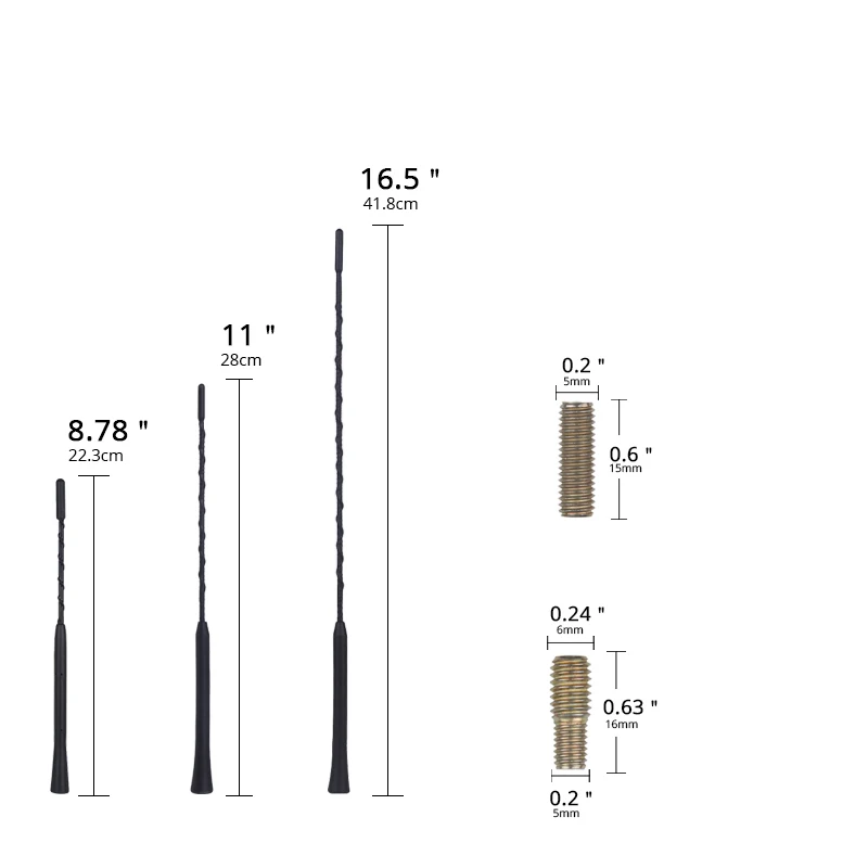 Автомобильная радиоантенна 9 &quot11&quot 16 &quot Универсальная автомобильная антенна