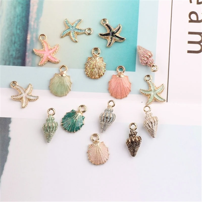 15 шт./компл. раковины Sea Shell Подвески океана Подвески Ювелирных изделий DIY ручной аксессуары ремесло изготовления или ювелирные украшения