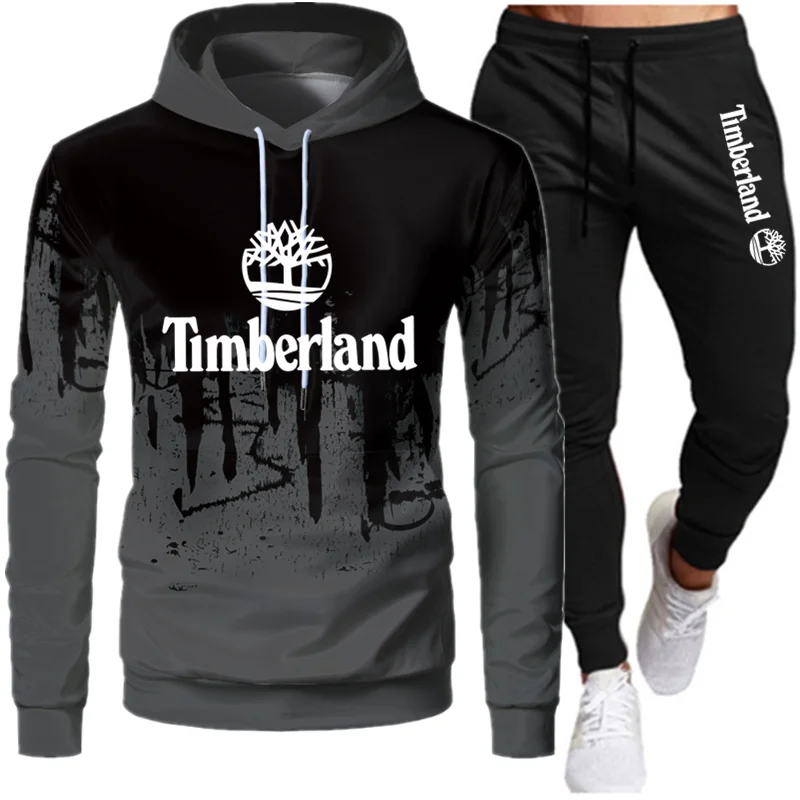 

2021 New Fashion Cotton Track Sportswear Suit Mens Tracksuit Autumn And Winter Trousers Hoodie Pullover Two Jogging Suits 3XL