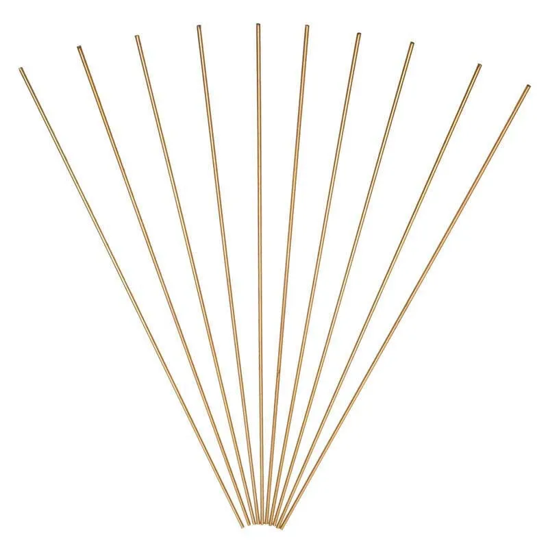 

10pcs Brass Welding Rods Wires Sticks 1.6mm Diameter 250mm Length For Brazing Soldering Repair Tools