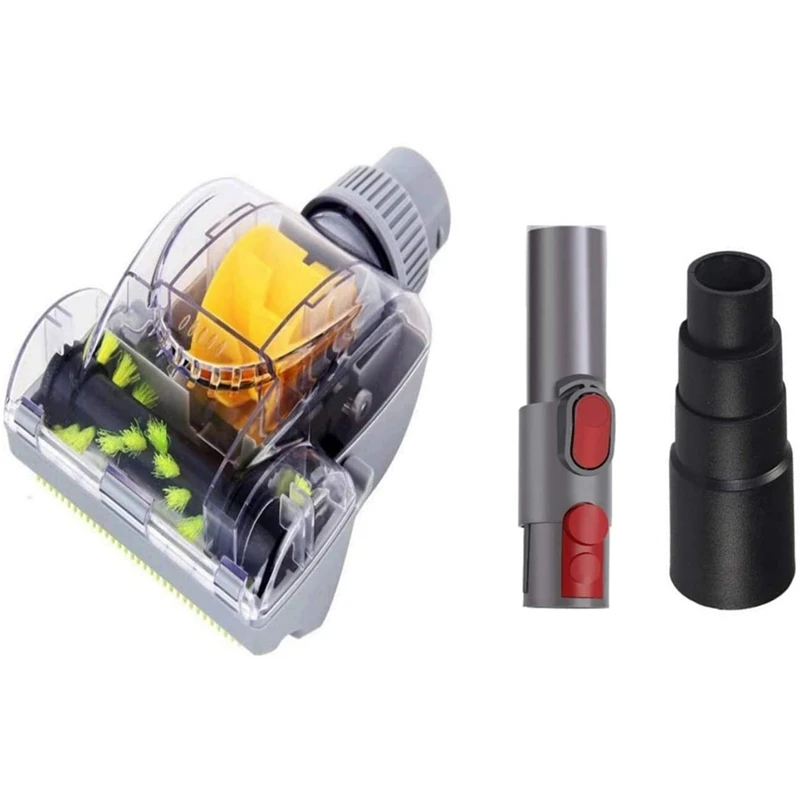 

Air Driven Turbo Brush Vacuums Nozzle Tool Pet Attachment Vacuum Hose Adapter for Dyson V11 V10 V8 V7 V6 DC59 & More