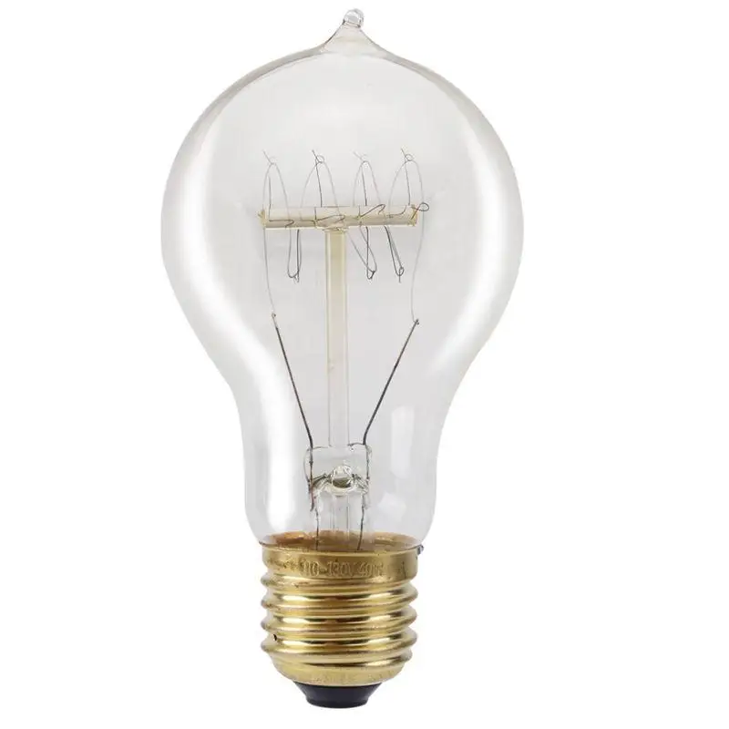 Ретро Вольфрамовая Эдисона лампа накаливания Креативный светодиодный E27 40W 220V