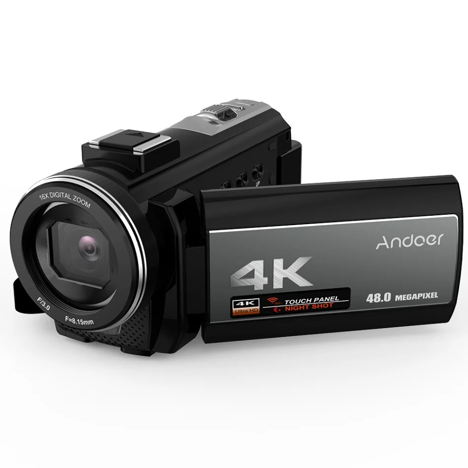 Option 1 Andoer 4K Digital Video Camera Camcorder Ultra HD 48MP WiFi 3.0" Touch Screen IR Infrared Night-shot 16X Zoom Video Camera - Цвет: Option 1