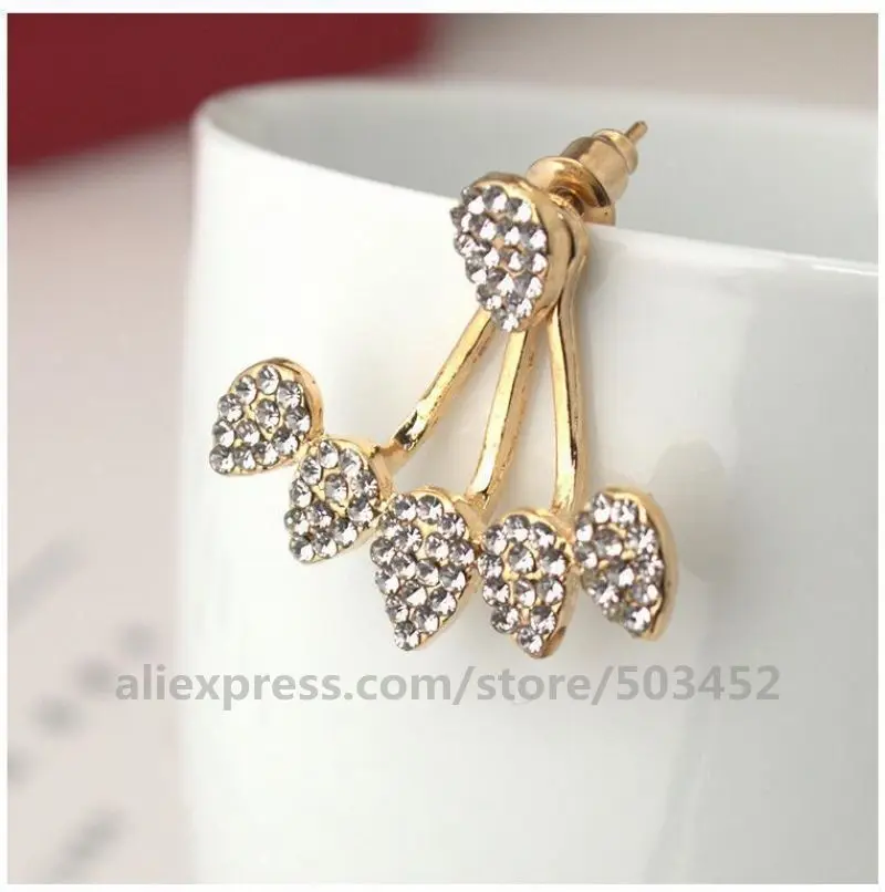 120pcs/lot New Stud Earrings Lady Crystal Gifts Grace Women Accessories Water Droplets For | Украшения и аксессуары