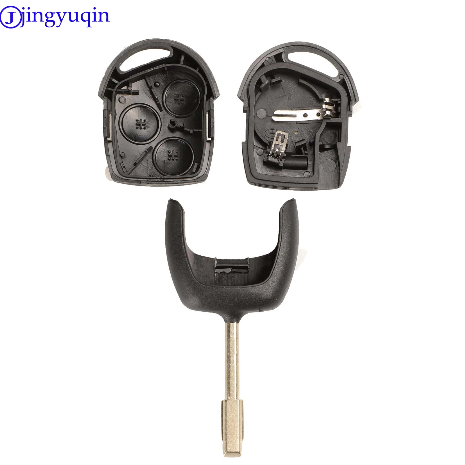 

jingyuqin 3 Buttons Remote Key Fob 315Mhz 433MHz 4D60 ID63 Chip For Ford Mondeo Focus Fusion Fiesta Galaxy Transit Full Car Key