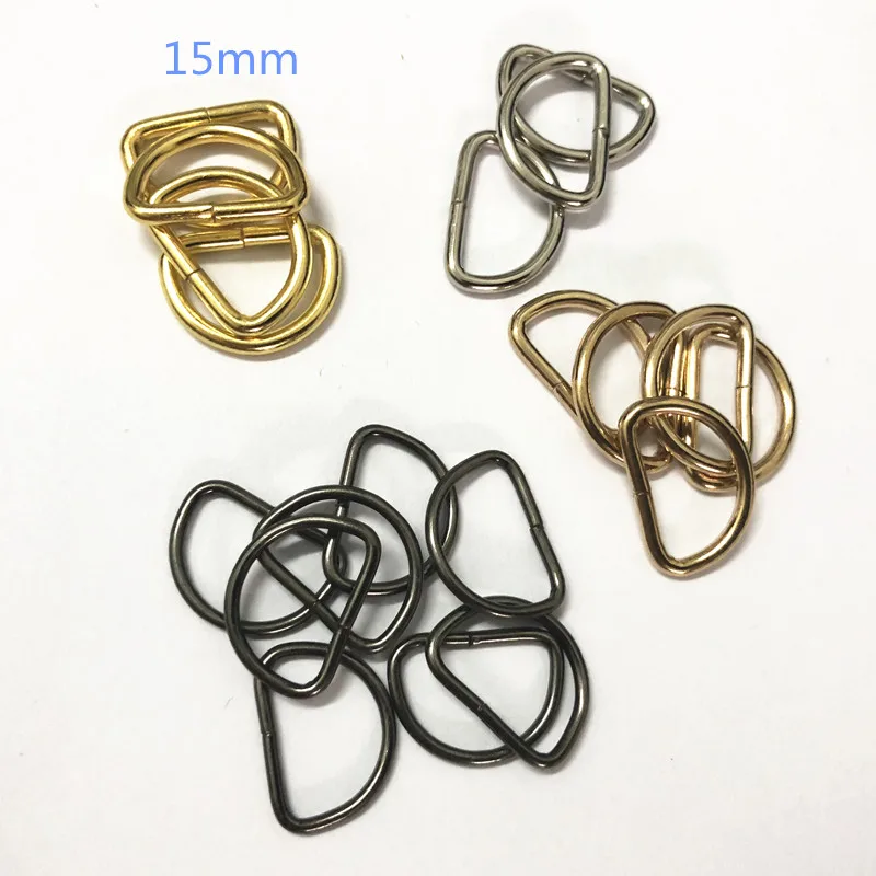Металлические D образные пряжки Dee полукруглая застежка несварное полукольцо