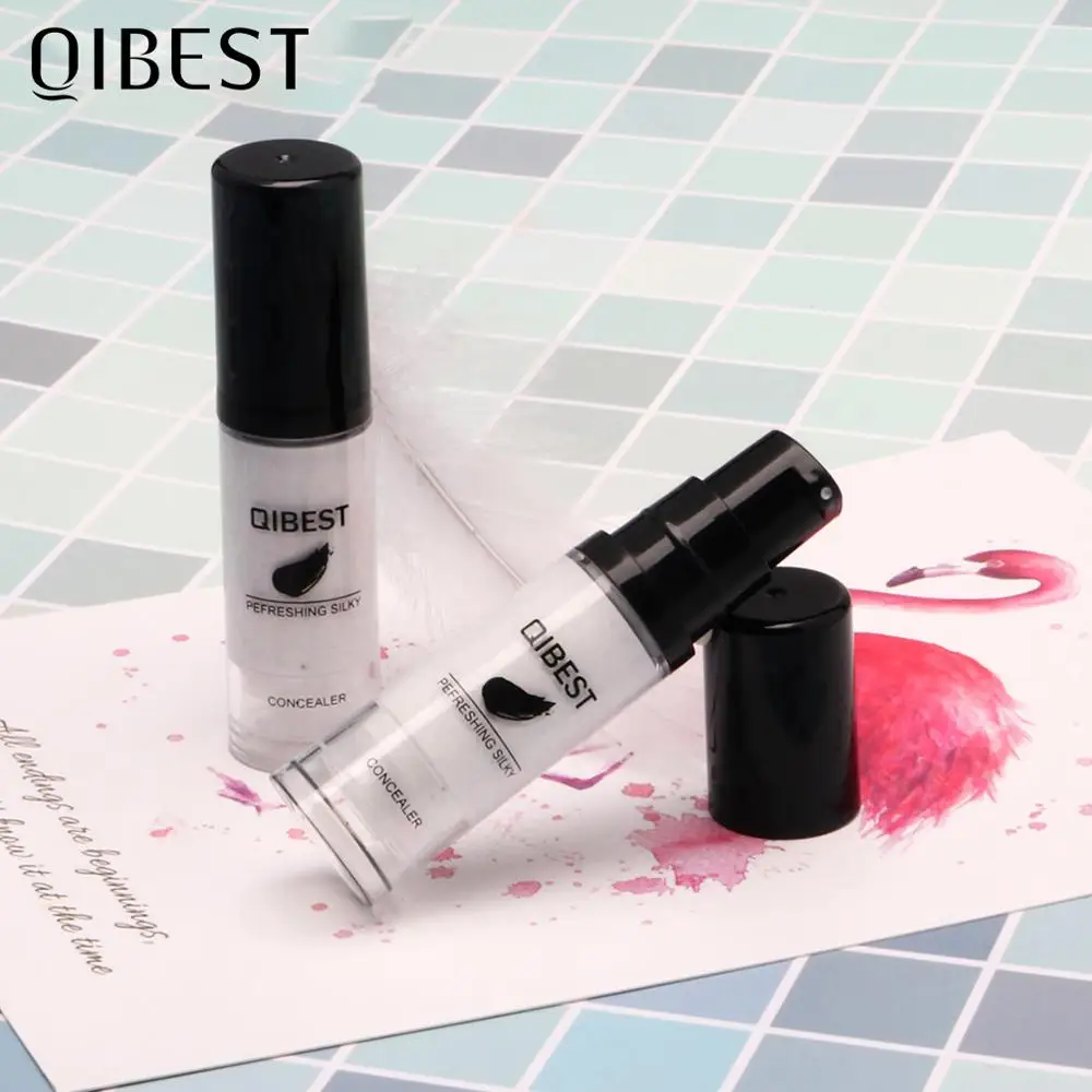

QIBEST Liquid Concealer Cream Waterproof Colors Changing Foundation Full Coverage Long Lasting Face Scars Acne Cover Makeup