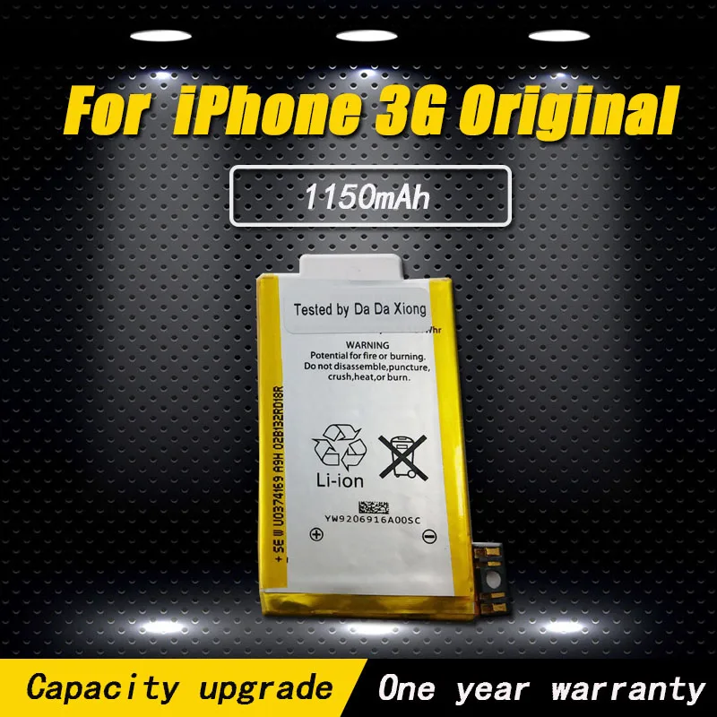 

For iPhone 3G Original Battery Replacement 1150mAh