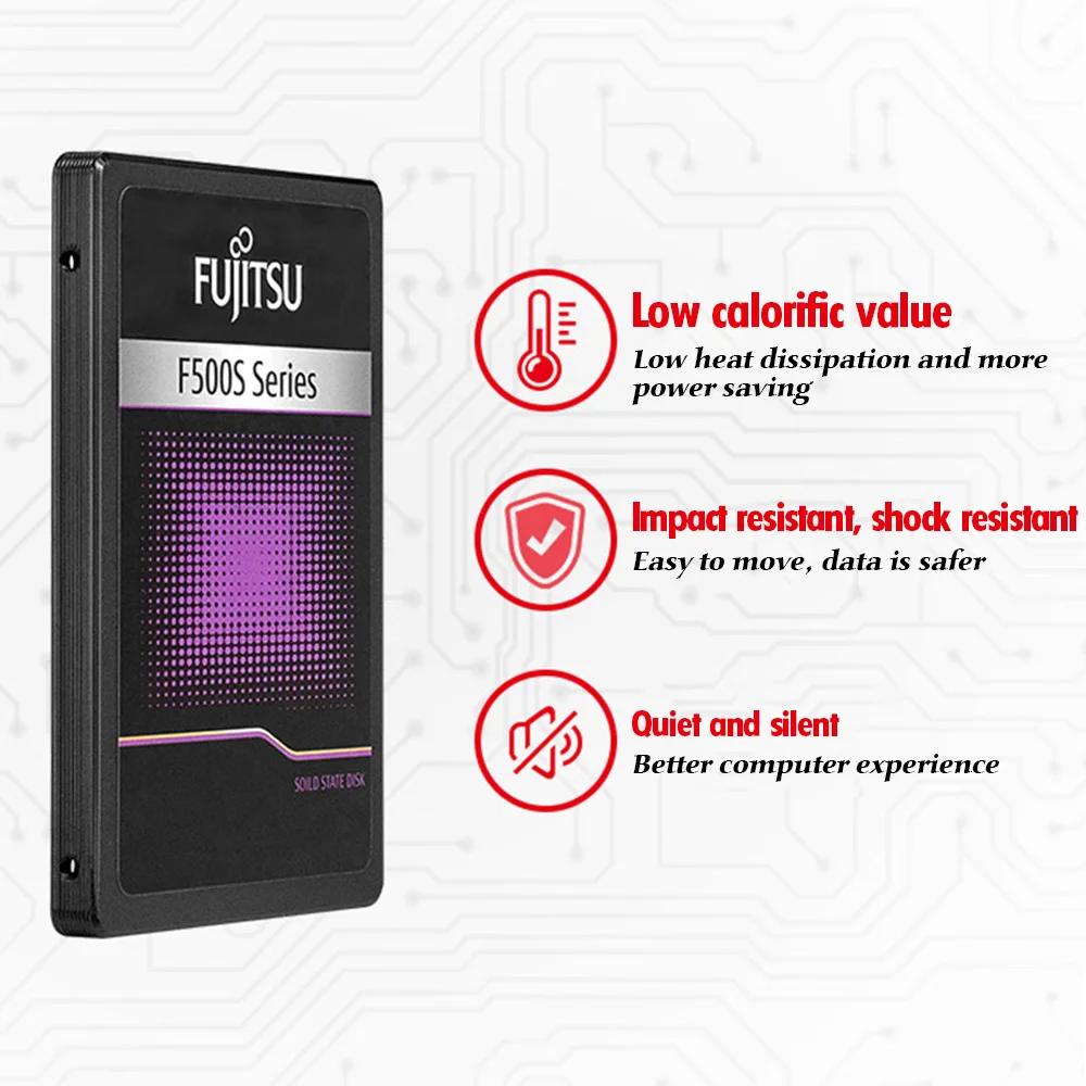 FUJITSU hd ssd 1 ТБ sata iii 3D NAND Flash TLC SMI Phison Realtek 500 МБ/с. Внутренние твердотельные накопители