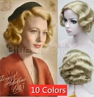 Женские короткие вьющиеся волосы в викторианском стиле, 10 цветов