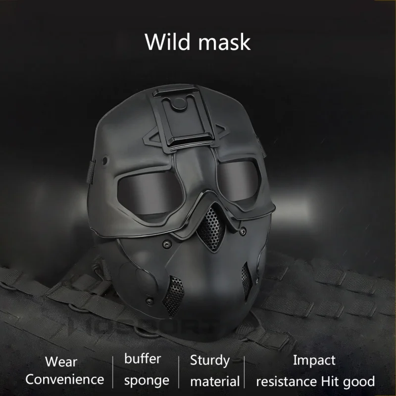Уличная Военная маска для страйкбола и стрельбы дышащая Стальная Сетчатая