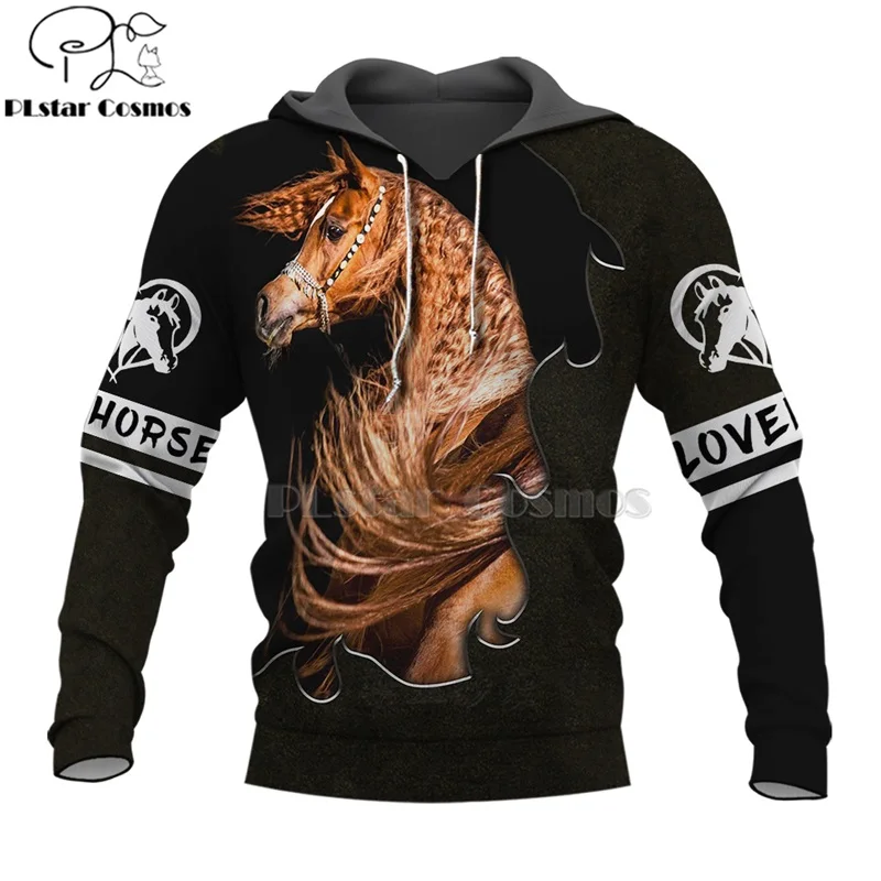 PLstar Космос лошадь Охота 3D печатных рубашки печать толстовки/толстовка/молния
