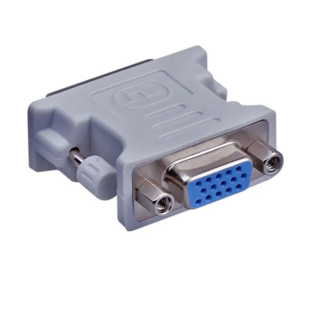 DVI I адаптер VGA 24 + 5 папа 15 Pin Женский Конвертер Коннектор для HDTV PC Проектор Монитор