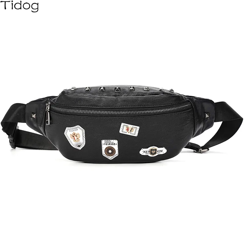 

Tidog New style crossbody bag personalized badge chest bag