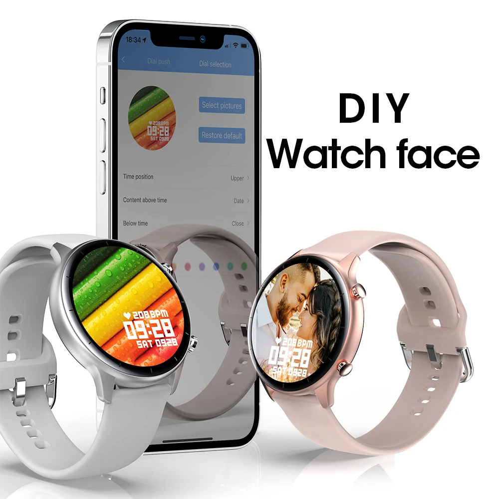 

New Smart Watch Men Women Bluetooth Call Full Touch Screen Sport Fitness Watches IP68 Waterproof For Android IOS Smartwatch Men