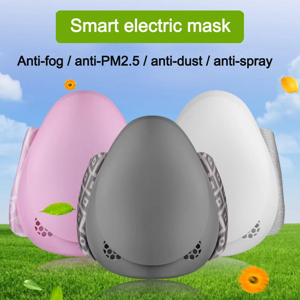 

In Stock Soon Delivery PM 2.5 Anti Fliters Replaceable Electric Mouth Mask Efficient purification system independent air