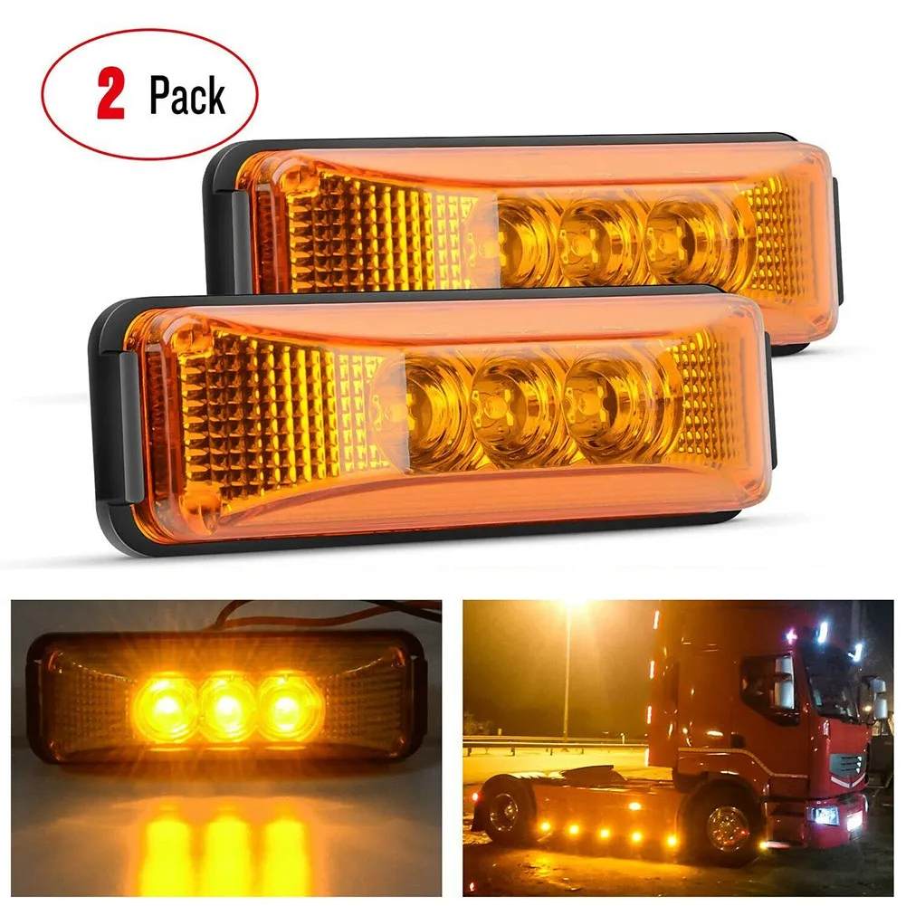 

Replaces Side Markers Light Repplacement Trailer Truck Waterproof 2pcs