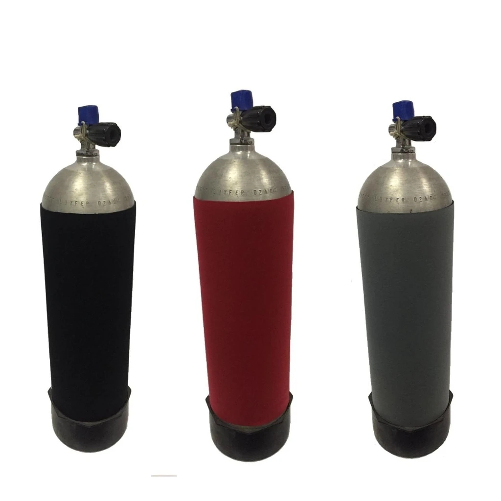 Универсальный Дайвинг 12L бак газовый баллон бутылка неопрен крышка защитный рукав шестерни аксессуары черный/красный/серый