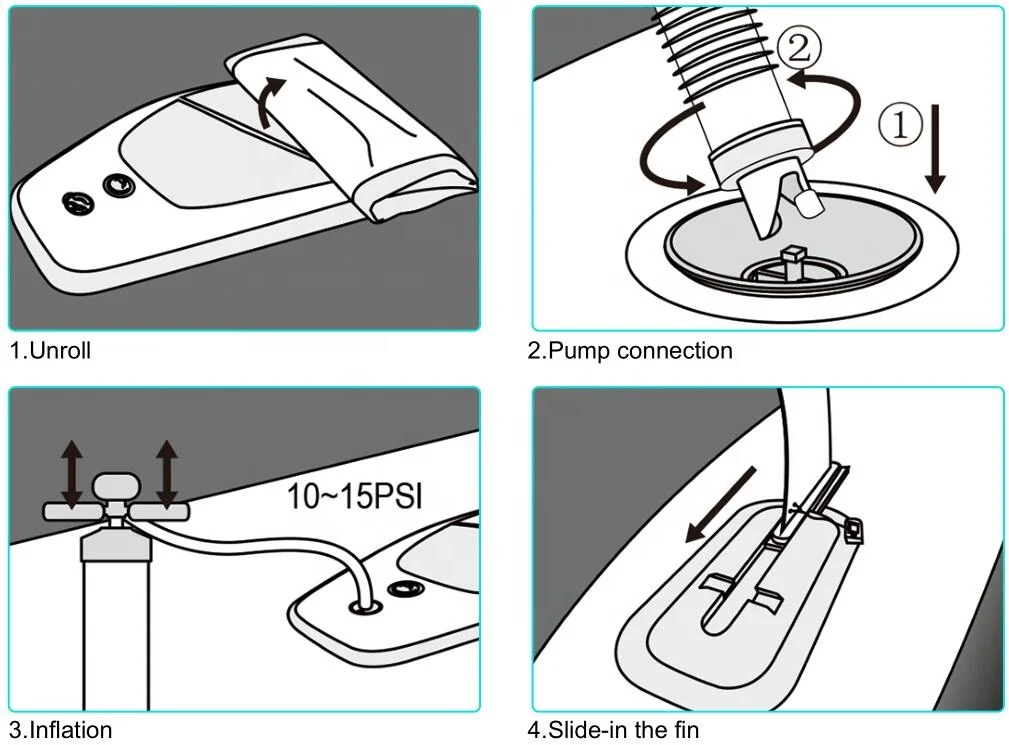 

Wholesale Non-Slip Inflatable Stand Up Paddle Board 6 Inches Thick SUP Paddleboard with SUP Accessories Water toys Surf board