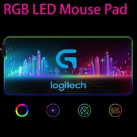 logitech g102 lightsync led light big mousepad rgb keyboard cover desk mat colorful surface mouse pad waterproof computer gamer