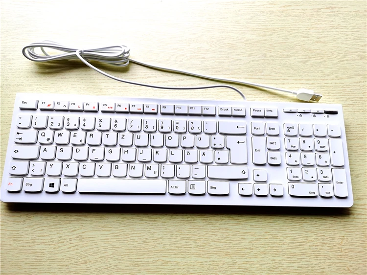 MAORONG TRADING оригинальная немецкая клавиатура QAY QWERTZ для Lenovo настольная USB