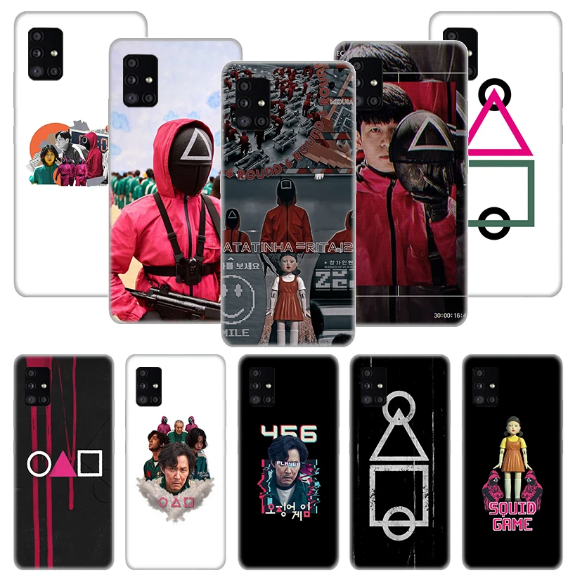 

Squids Tv Game Phone Case Funda For Samsung Galaxy A51 A71 A02S A50 A70 A30 A40 A20 A10S A20E A01 A91 A81 Cover Coque Capa