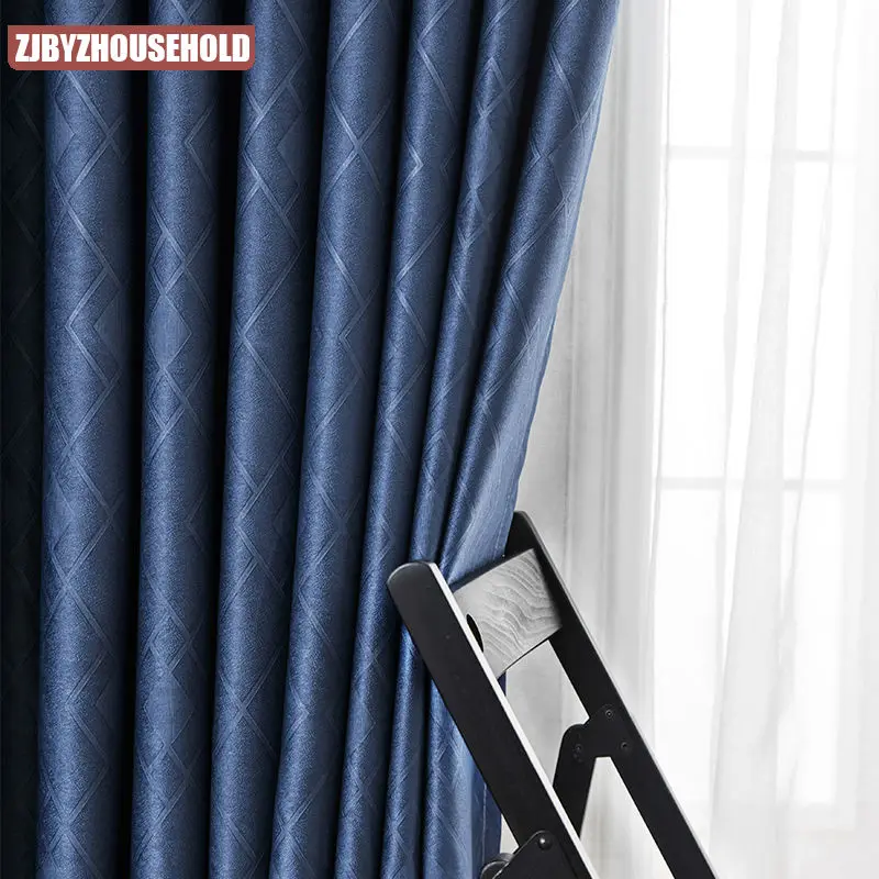 

Solid Color Blackout Curtains For Bedroom Insulation In The Living Room Diamond Window Shading Cloth