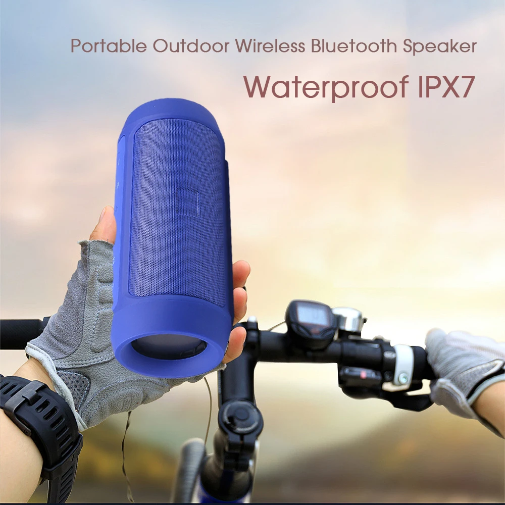 Беспроводная портативная Bluetooth колонка уличный сабвуфер с супер басами