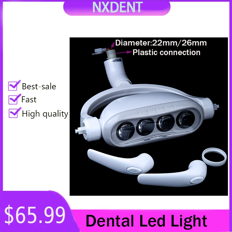 

Dental Oral Light 4 LED Light Oral Lamp Sensitive LED Lamp For Dental Chair Unit Dental Ceiling Light Mobile Dental Clinic Unit