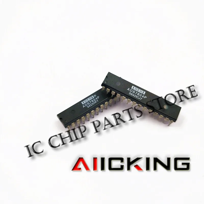 2/PCS ADS7824P ADS7824 DIP28 Integrated IC Chip New original
