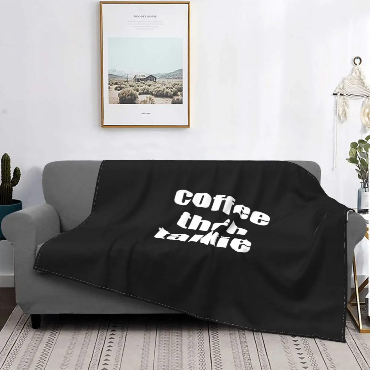 

Coffee Then Talkee-Manta basic, colcha de cama a cuadros, cubierta de cama de muselina a cuadros, manta de lana, ropa de cama d