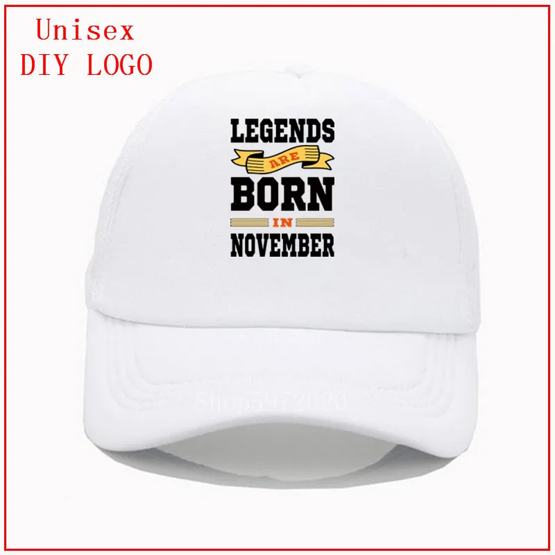Legends born in November папа шляпа бейсбольная мужская Кепка модный стиль шляпы Черная