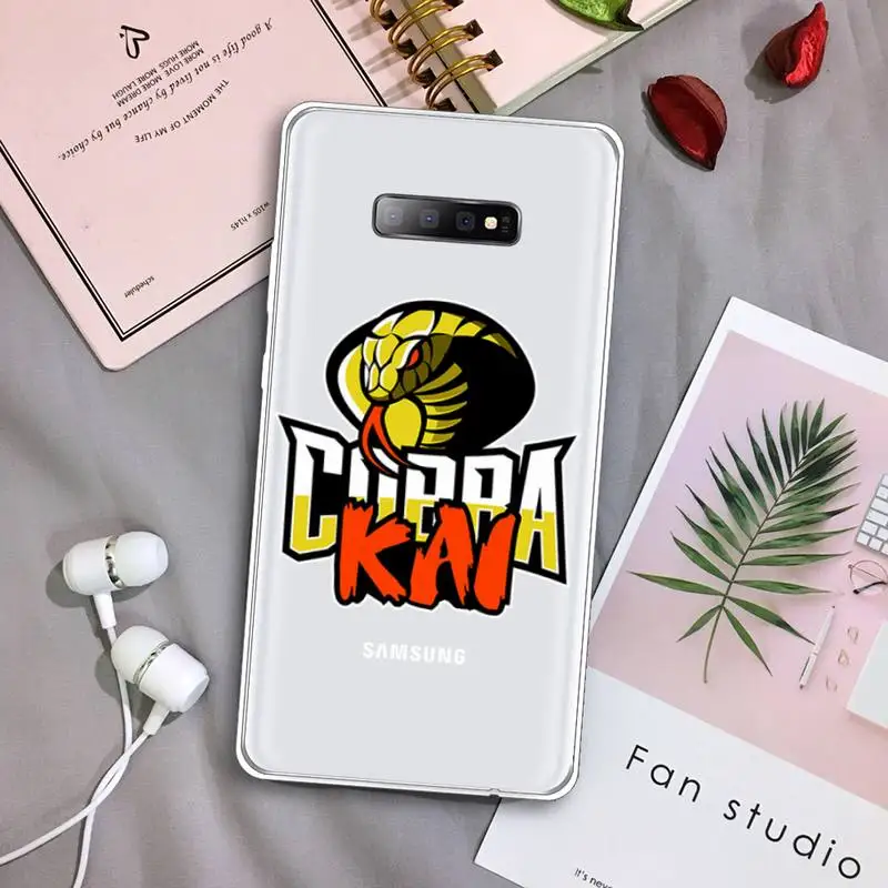 

cobra kai snake 2 Phone Case Transparent For Samsung Galaxy A71 A21s S8 S9 S10 plus note 20 ultra