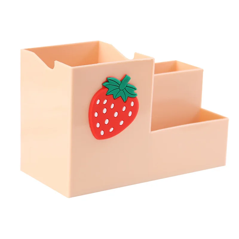 

Kawai Multifunctional Storage Box Cute Cartoon Pen Holder Multi Grid Student Dormitory Office Desk Stationery Finishing Boxes