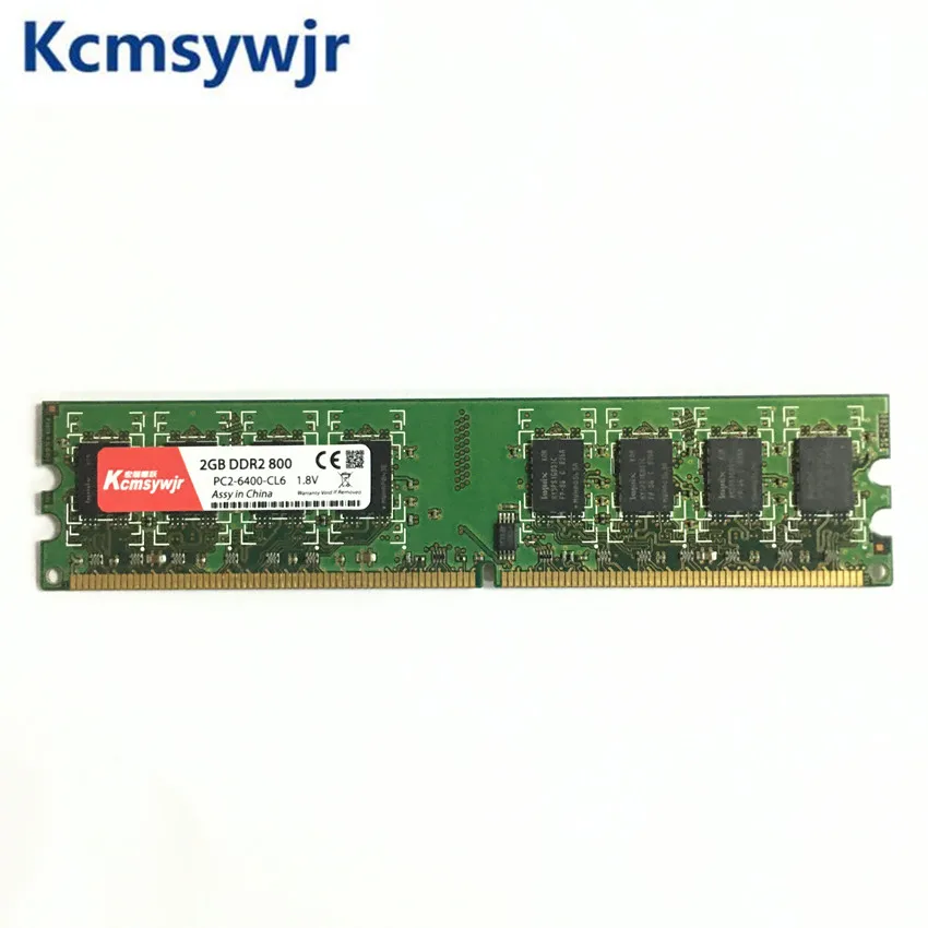 KcmsywjR 2G B 2G DDR2 PC2-6400 800 МГц для настольных ПК DIMM PC2 6400(широкая версия) Оперативная память(для intel amd) Полная совместимость