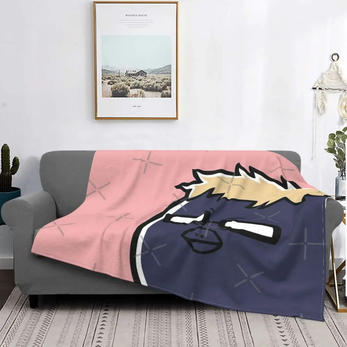 

Tsukki-Manta a cuadros para cama, colcha con capucha, 220x240