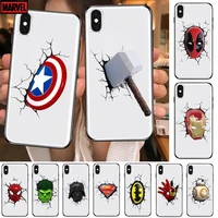fashionable marvel anime anime transparent phone cover hull for samsung galaxy s8 s9 s10e s20 s21 s30 plus s20 fe 5g lite ultr