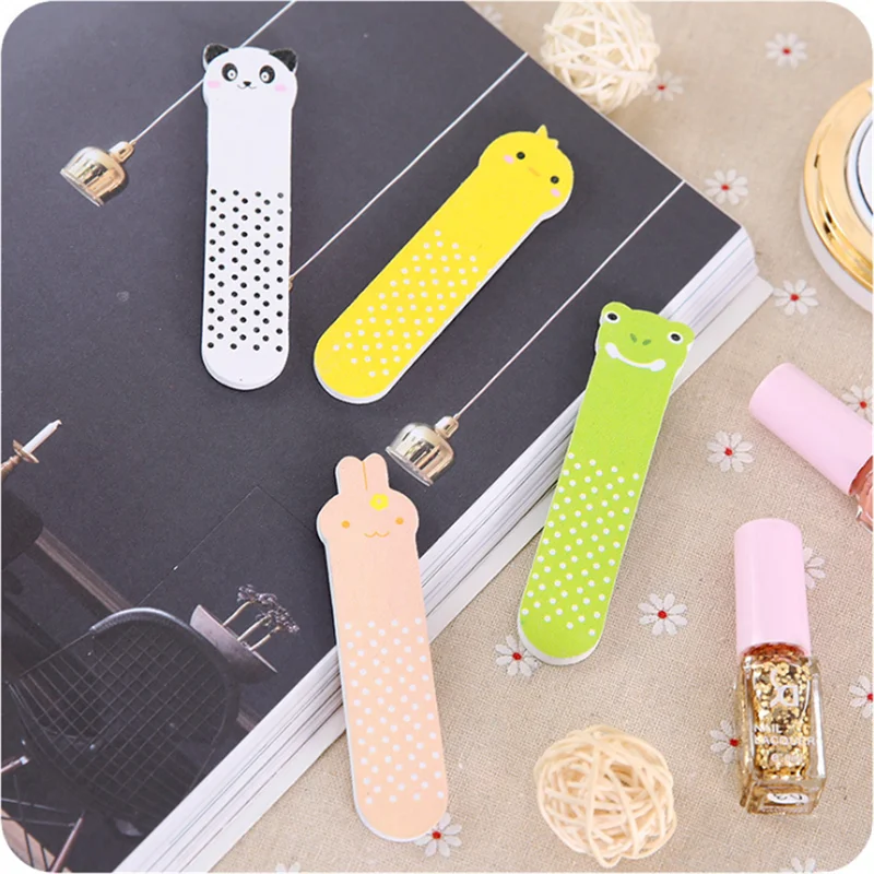 4 шт милый мультфильм пилки для ногтей буфер блока полировальный Маникюрный