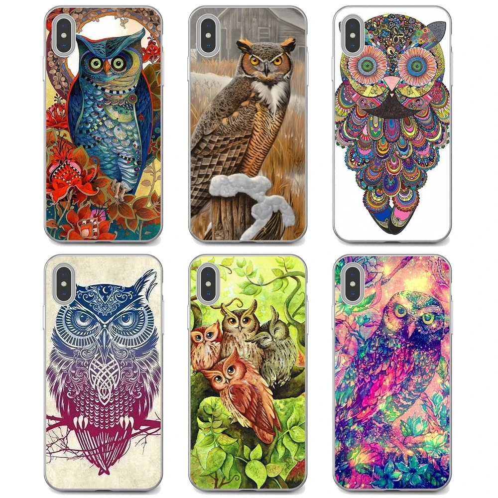 Мягкий чехол из ТПУ в стиле ретро-Винтаж с рисунком Совы и животными для Xiaomi poco X3