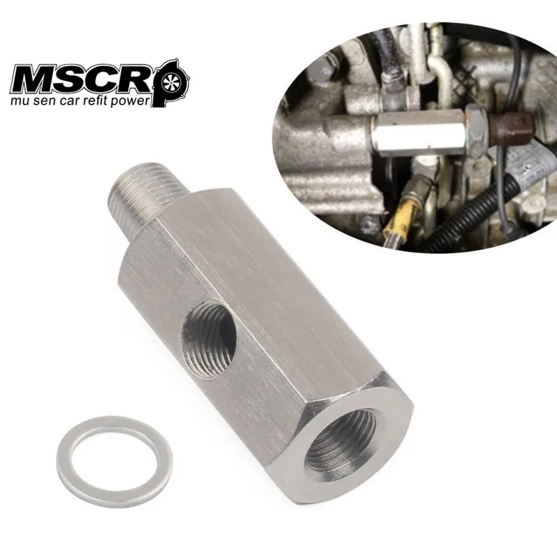 1/8 ''NPT масляный датчик давления тройник к NPT адаптеру турбо подачи манометр