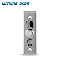 lucking door stainless steel exit button push switch door sensor opener release for magnetic lock access control silver