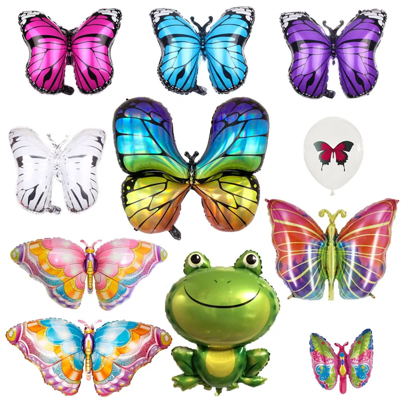 Гигантский цветной бабочка воздушный шар из фольги животные бабочки День